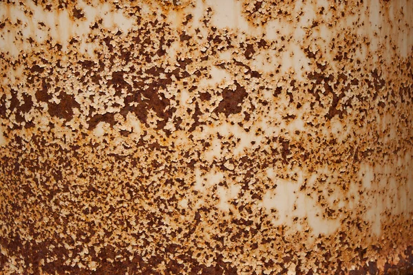 stock image Painted metal with rusty stains