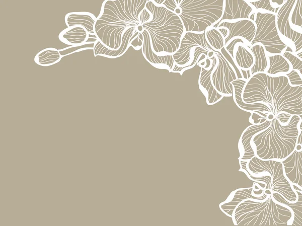 Stile vintage angolare astratto sfondo floreale — Vettoriale Stock