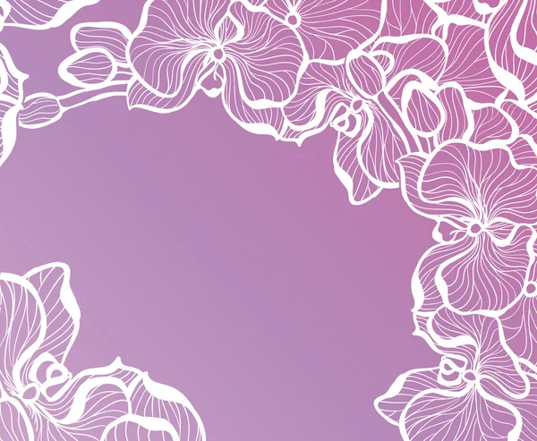ビンテージ スタイル抽象的な花の背景 — ストックベクタ