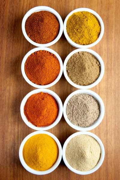 Spices in ramekins — Stock Photo, Image