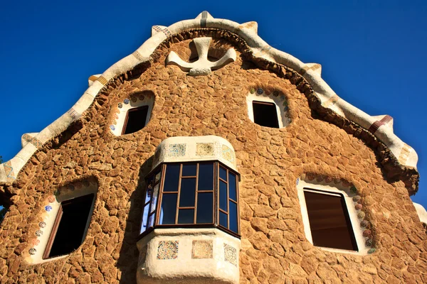 stock image Park Guell pavilion, Barcelona, Spain