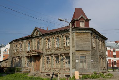 eski ahşap evi, ryazan, Rusya Federasyonu