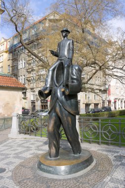 Monument for Franz Kafka clipart