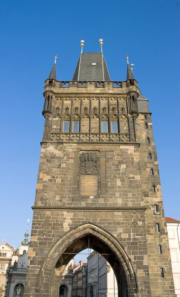 Oude stad brug toren, Praag, Tsjechië — Stockfoto