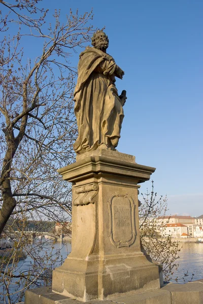 Rzeźba saint Juda Tadeusz, Praga, Republika Czeska — Zdjęcie stockowe