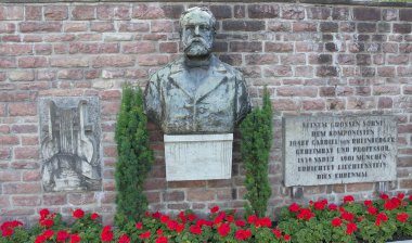 Bust of Josef Gabriel Rheinberger clipart