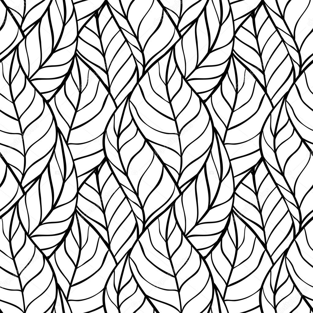 Vector Illustration Of Leaves Seamless Stylish Pattern Vector Image By C Incomible Vector Stock