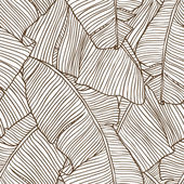 Vektor illusztráció levelek pálmafa. Zökkenőmentes minta.