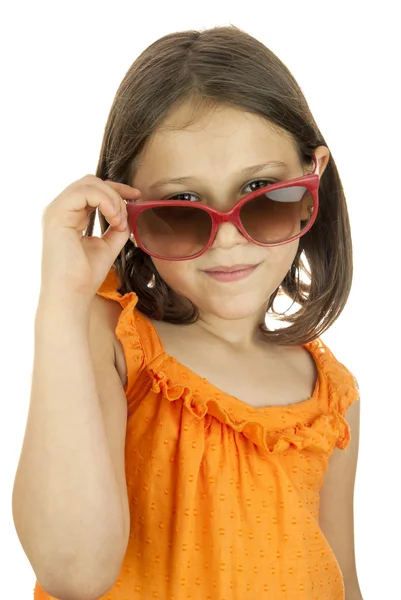 Menina usando óculos de sol — Fotografia de Stock