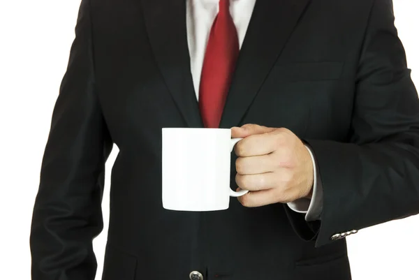 Бізнесмен і кава — стокове фото