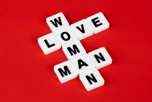 Mann, kvinne og kjærlighet – stockfoto