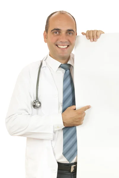 Γιατρός που δείχνει κάτι — Φωτογραφία Αρχείου