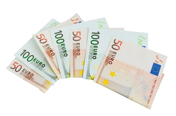 纸币 50 及 100 欧元 — 图库照片
