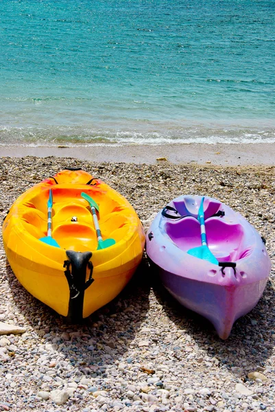 Dos canoas kayak — Foto de Stock