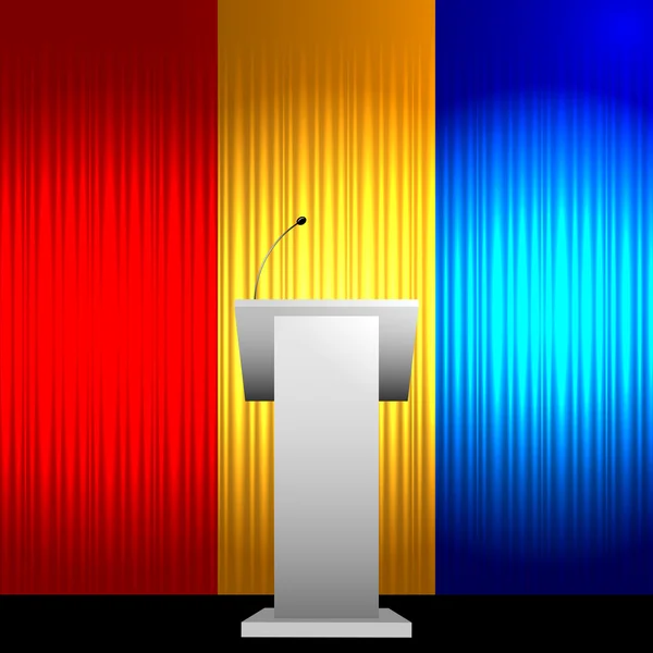 Fond vectoriel tribun coloré — Image vectorielle