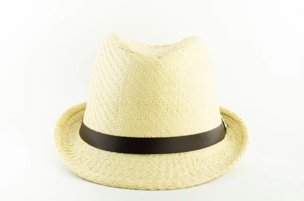 Chapeau de tissage blanc — Photo
