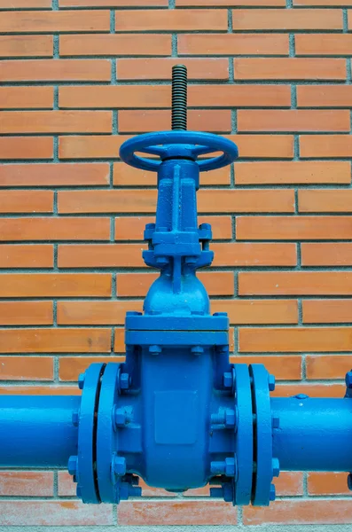 Modré potrubí — Stock fotografie