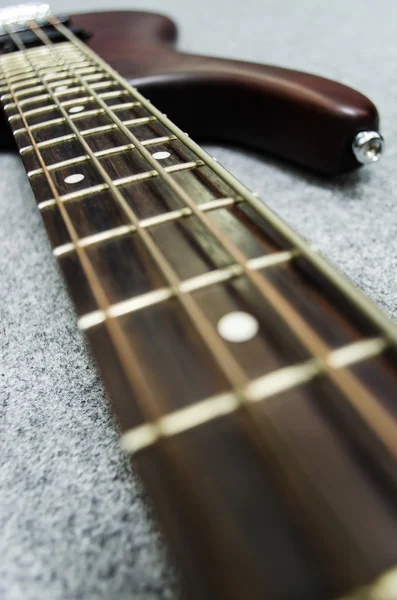 Close up of bass fret — Stock Photo, Image
