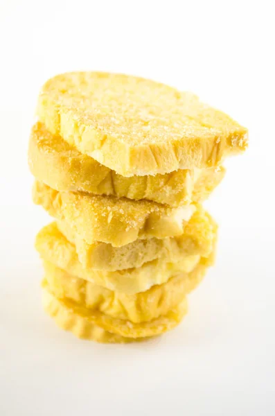 Žluté sladké sušenky — Stock fotografie