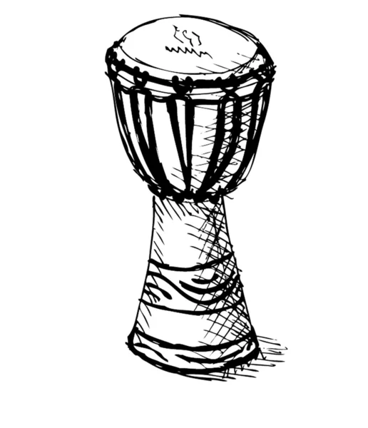 Tamburo, tamburo illustrazione vettoriale — Vettoriale Stock