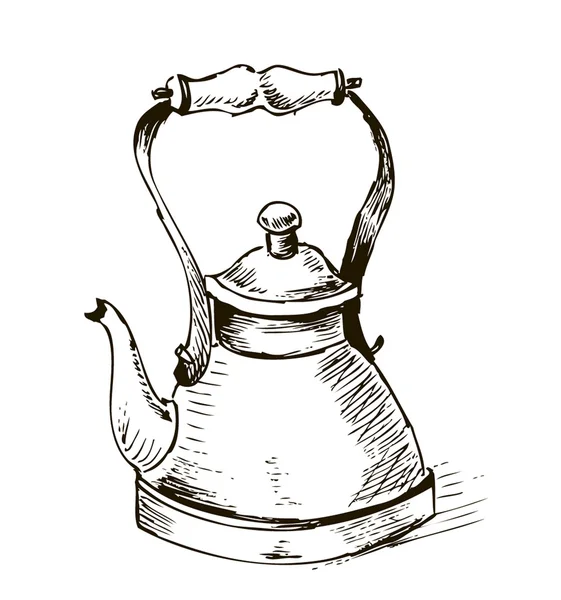 Illustration - teapot — Stock Vector