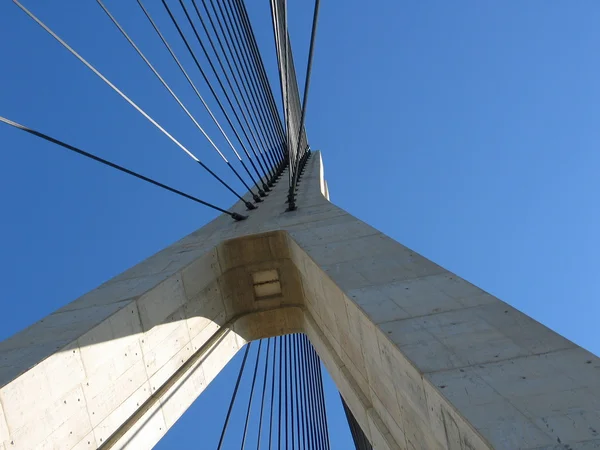 Деталь современного моста — стоковое фото