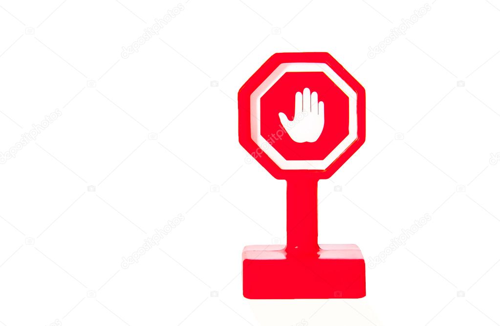 Stop plastic sign