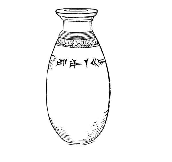 Old vase — Stock Vector