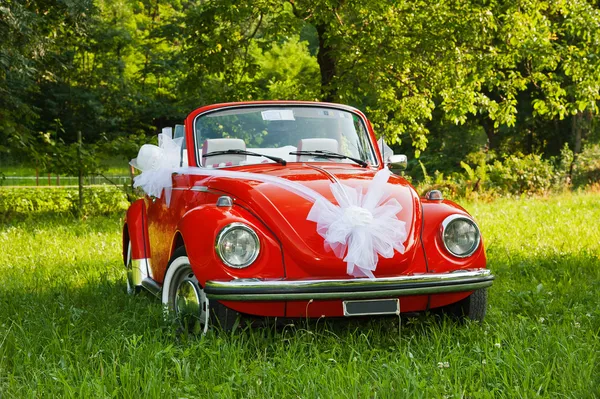 Svatební auto — Stock fotografie
