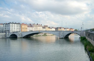 Bonaparte Köprüsü, saone nehir, lyon, Fransa