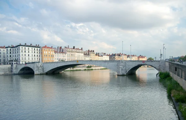 Bonaparte bridge, Saone river, Lyon, France — Stock Photo, Image