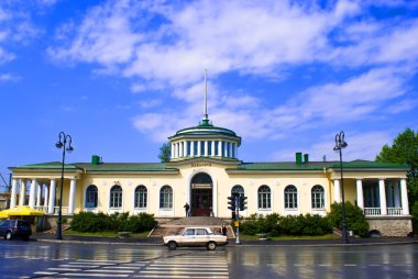 Railway station of Pavlovsk clipart