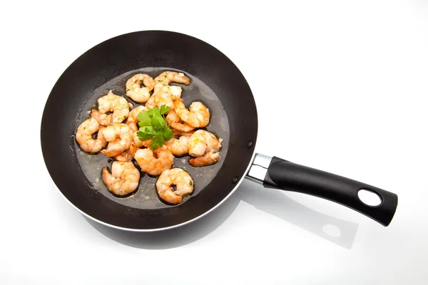 Scampi with garlic — Stock Photo, Image