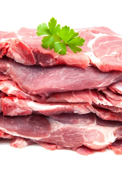 Carne de suíno crua — Fotografia de Stock
