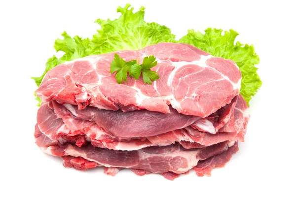 Carne de suíno crua — Fotografia de Stock