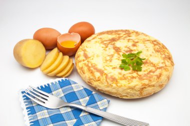 Potato omelette clipart