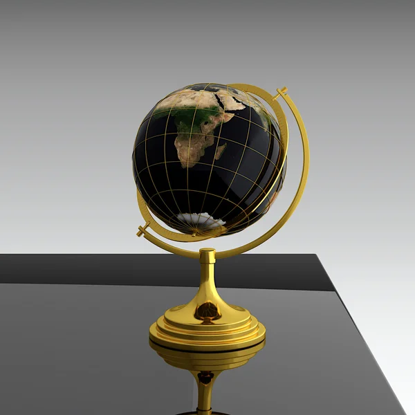 Globe op tafel — Stockfoto