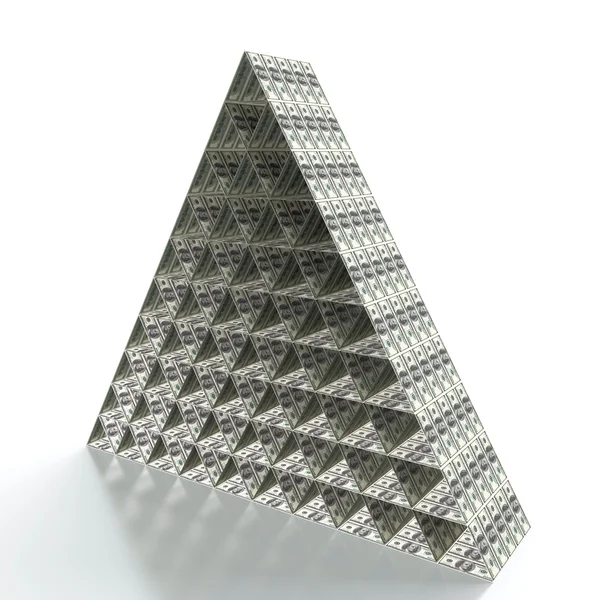 Pirâmide financeira — Fotografia de Stock