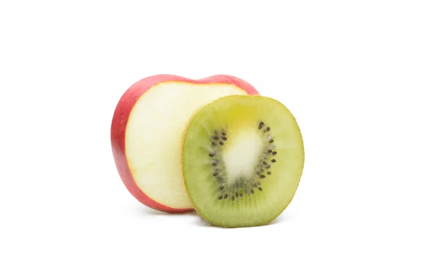 Kiwi and apple — Stock Photo, Image