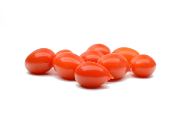 Tomates ameixa cereja — Fotografia de Stock