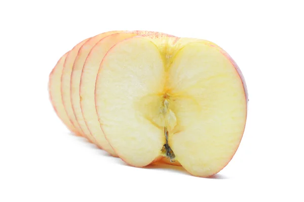 Manzana cortada en rodajas — Foto de Stock