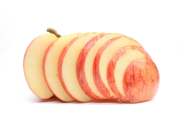 แอปเปิ้ลบนพื้นหลังสีขาว — ภาพถ่ายสต็อก