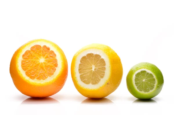 Лайм, лимон і апельсин — стокове фото
