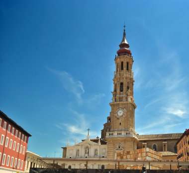 The Cathedral of the Savior in Saragossa clipart