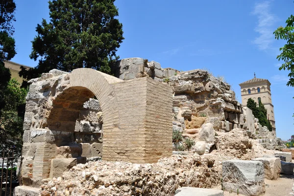 Rzymski mur w Saragossie — Zdjęcie stockowe