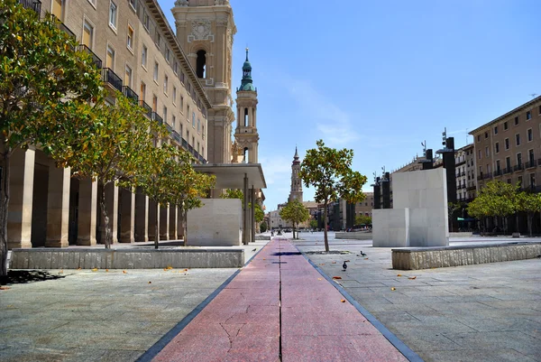 Square of the Pillar in Saragossa — Stock Photo, Image