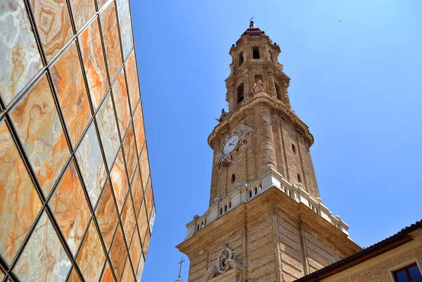 Die Kathedrale des Erlösers in Saragossa Stockbild