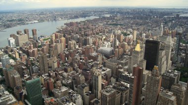 Aerial view of New York clipart