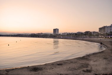 alacakaranlıkta Salou, İspanya