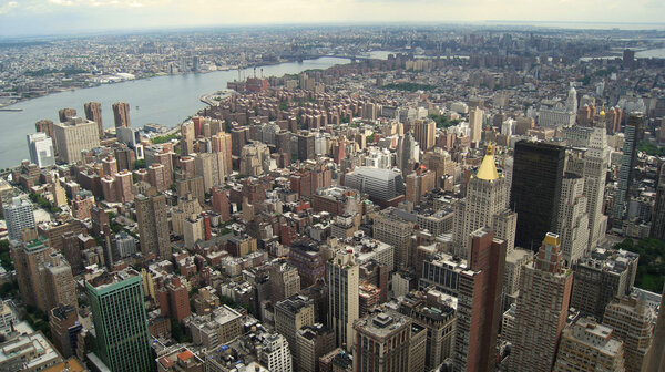 Aerial view of new york from empire state building